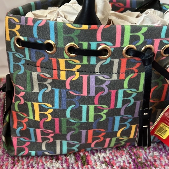 Vintage Dooney & Bourke DB logo tassel tote - new with tags - Picture 2 of 6